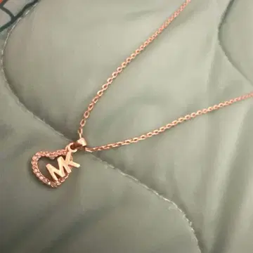 MK 하트형 목걸이 골드