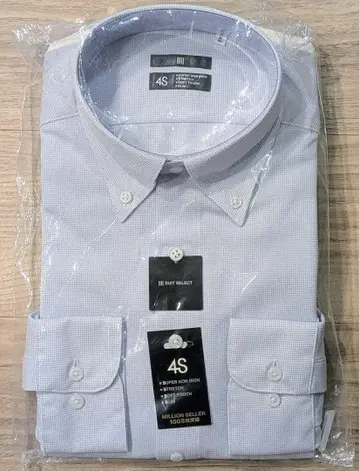 미사용 새상품 SUIT SELECT 정장 셀렉트 와이셔츠 4S M-80