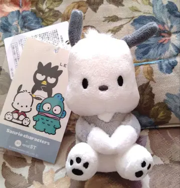 택 포함 LEPSIM 봉제 인형 소형 화이트 그레이 포차코 산리오