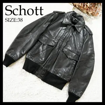 [ 새상품급 ] Schott 샷 A2 플라이트 자켓 가죽 38 사이즈