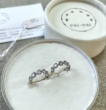 cui-cui 탄자나이트 후프 귀걸이 [ 판매 인증서 있음 ]