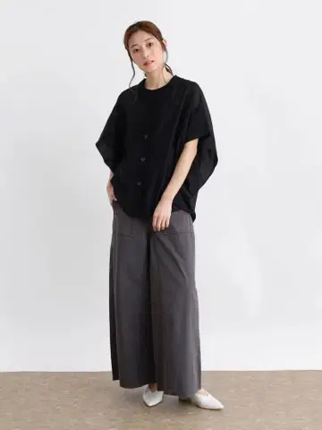 컨디션 최상 야마다야 시어 가디건 블라우스