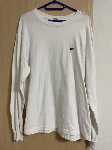 Champion XL 화이트 롱T셔츠