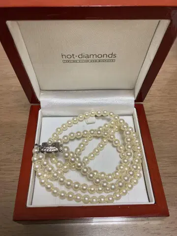 진주 2 목걸이 펄 장식품 액세서리 주얼리 silver 각인