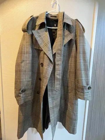 카메나시 군도 착용 BLACK LABEL 트렌치코트 L 블랙 라벨