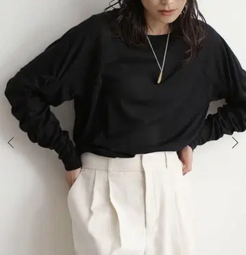 JOURNAL STANDARD L'ESSAGE 개더 슬리브 풀오버