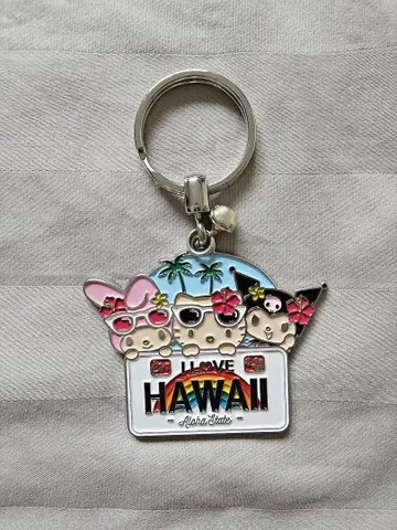 I LOVE HAWAII 산리오 키링 하와이 한정판