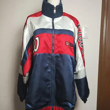 90s Wilson 빈티지 폴리에스테르 트랙 자켓 구제 의류