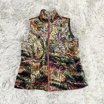 CHICO'S 실크 베스트 올 패턴 사이즈 0