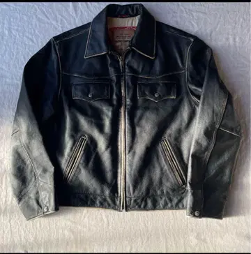 90s 게스 GUESS 가죽 자켓 천연 가죽 카우 가죽 빈티지 가공
