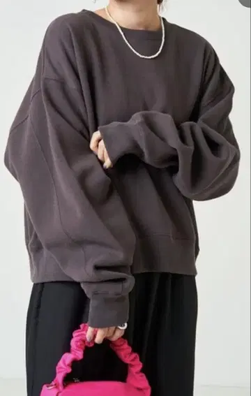 FREAK'S STORE R 빅 숏 맨투맨 차콜 그레이