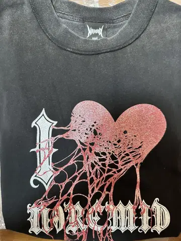 NOREMID ILOVE TEE BLACK S