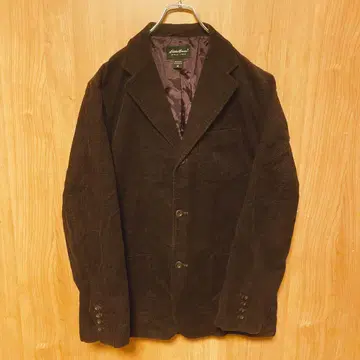 [ 에디 바우어 ] 테일러드 자켓 코듀로이 3 버튼 보라색 M