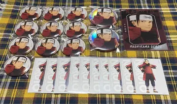 NARUTO 나루토 베이스 야드 노멀 캔뱃지 오로라 하시라마 세트