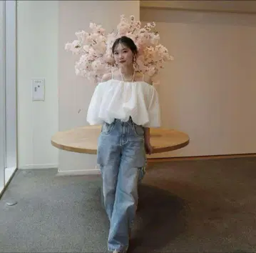 acka. organdy balloon blouse [ 미사용 새상품 ]