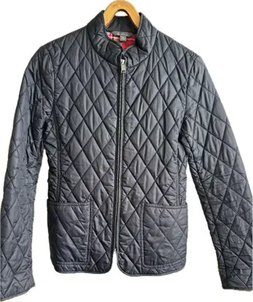 L.L.Bean 퀼팅 자켓 충전솜 안감 체크 블랙 XS