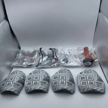 미니어처 방재용품 마스코트 4점 세트