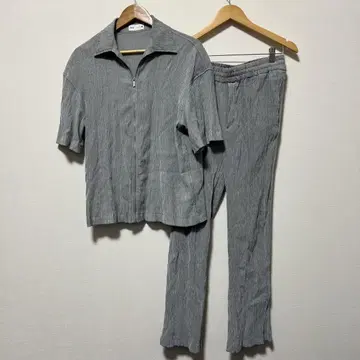 [ZARA] 셋업 반팔 팬츠 그레이 레이온