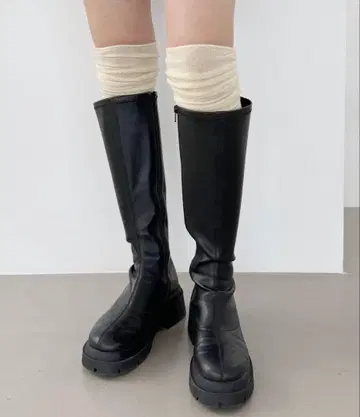 Heather 롱 부츠 블랙 M