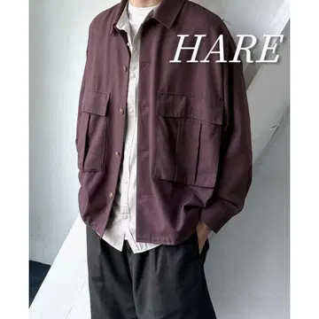 HARE 하레 블루종 빅 포켓 오버 사이즈 자켓 긴팔