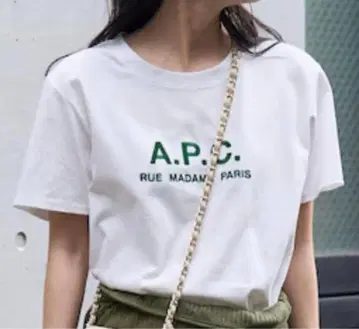 A.P.C. x FREAK'S STORE/별주 티셔츠 화이트 그린