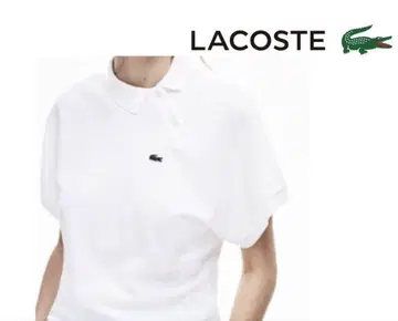Lacoste 라코스테 화이트 피케 셔츠 36 반팔