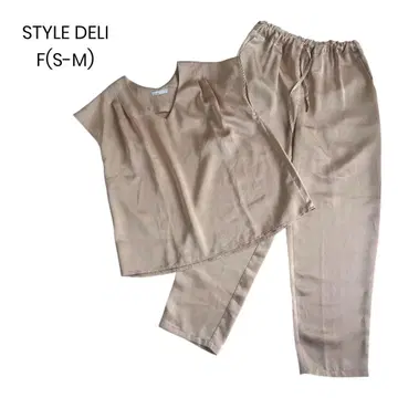 [ STYLE DELI ] 핑크 베이지 셋업 F(S-M) a1034