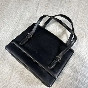 새상품급 소니아 리키엘 핸드백 블랙 가죽 수험 세레모니 백