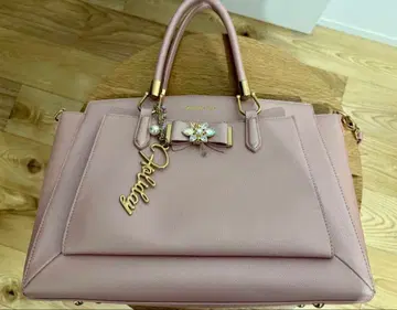 사만다 베가 비쥬 리본 토트백 핑크 A4