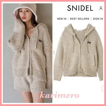 미개봉 신상 SNIDEL 로빙 니트 후디 완판 색상 IVR