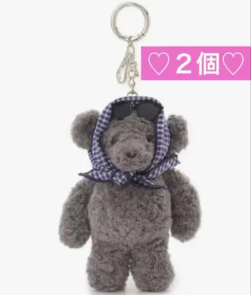 새상품 릴리 브라운 Lily Bear 스카프 스타일 참 CGRY 2개