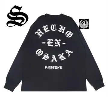 [ PHATRNK 팻랭크 ] OSAKA 로고 롱T S 블랙