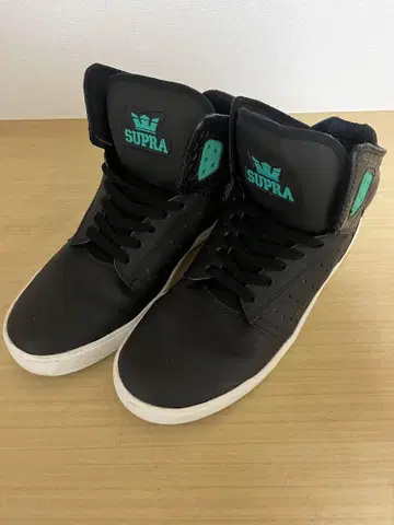 SUPRA 스니커즈 블랙/터콰이즈