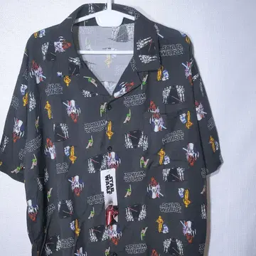 새상품 알로하 셔츠 XL 다스 베이더 R2-D2 스타 워즈 디즈니