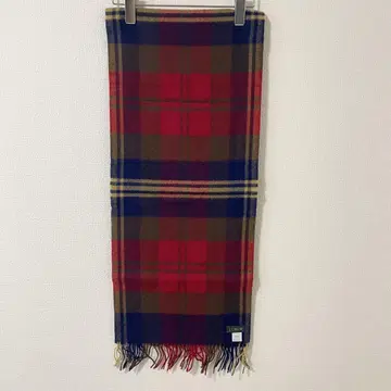 배송비 포함 90년대 J.CREW 거인 택 울 체크 머플러 독일제