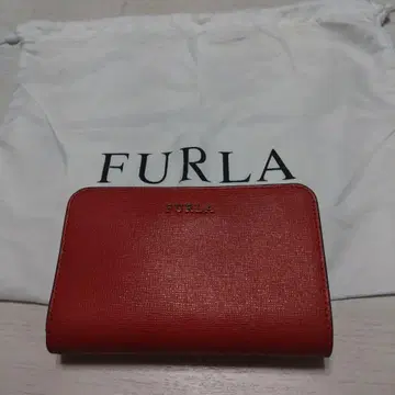 FURLA 접이식 지갑 빨간색