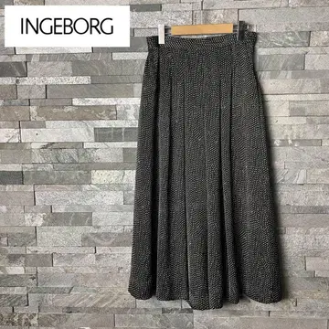 INGEBORG 잉게보그 도트 무늬 와이드 팬츠 가우초 스칸츠