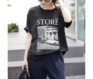 LIFE 사진 루즈 TEE