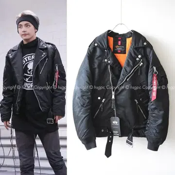 Alpha Industries BTS 착용 MA1 라이더스 테테 김태현