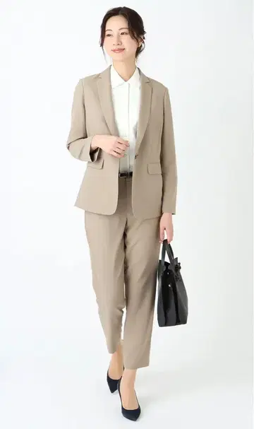 제로 프레셔 수트 베이지 자켓 S 팬츠 M