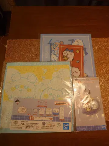 치이카와(먼작귀) 제일복권 문구류 손수건 참