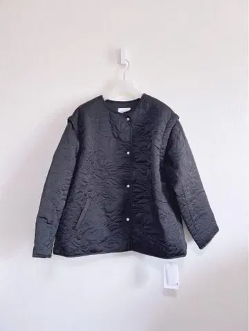 Ameri 2WAY LEAF PATTERN QUILTING COAT