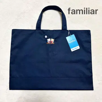familiar 패밀리아 레슨백 네이비 곰 자수 택 포함 새상품