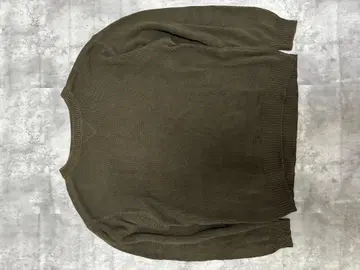 [ CRAFT & BARROW 크라프트앤배로우 코튼 니트 카키 구제 의류