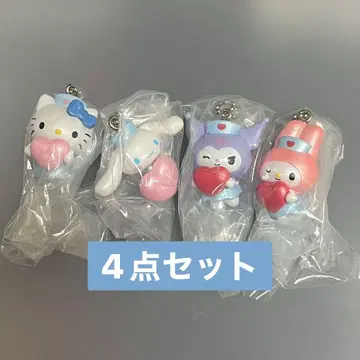 산리오 캐릭터즈 간호사 스윙 마스코트 4개 세트