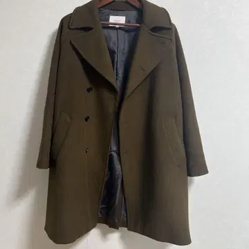 CIAOPANIC 올리브 브라운 체스터 코트 M