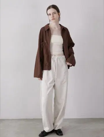 LA PEAU DE GEM cutwork corduroy pants