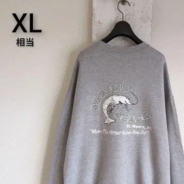 구제 의류 Lee 맨투맨 그레이 시푸드 레스토랑 SHRIMP XL
