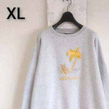 구제 의류 USA제 맨투맨 트레이닝복 파일 원단 노스캐롤라이나 자수 XL