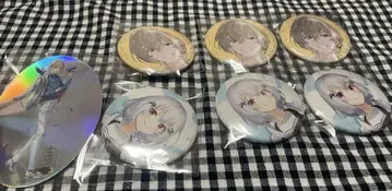 니지산지 suisai rain 캔뱃지 후라 카나토 art 스티커 외